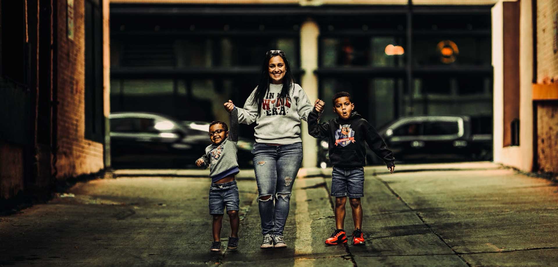 AnnMarie DiPasquale with Julius and Braydon — GH4BF founders